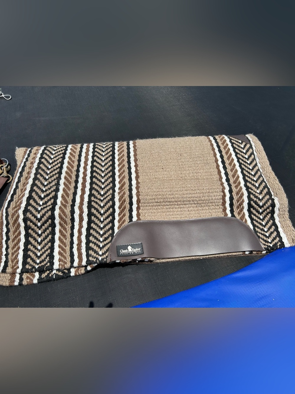 SensorFlex 34x38 Brown & Cream Western Saddle Pad